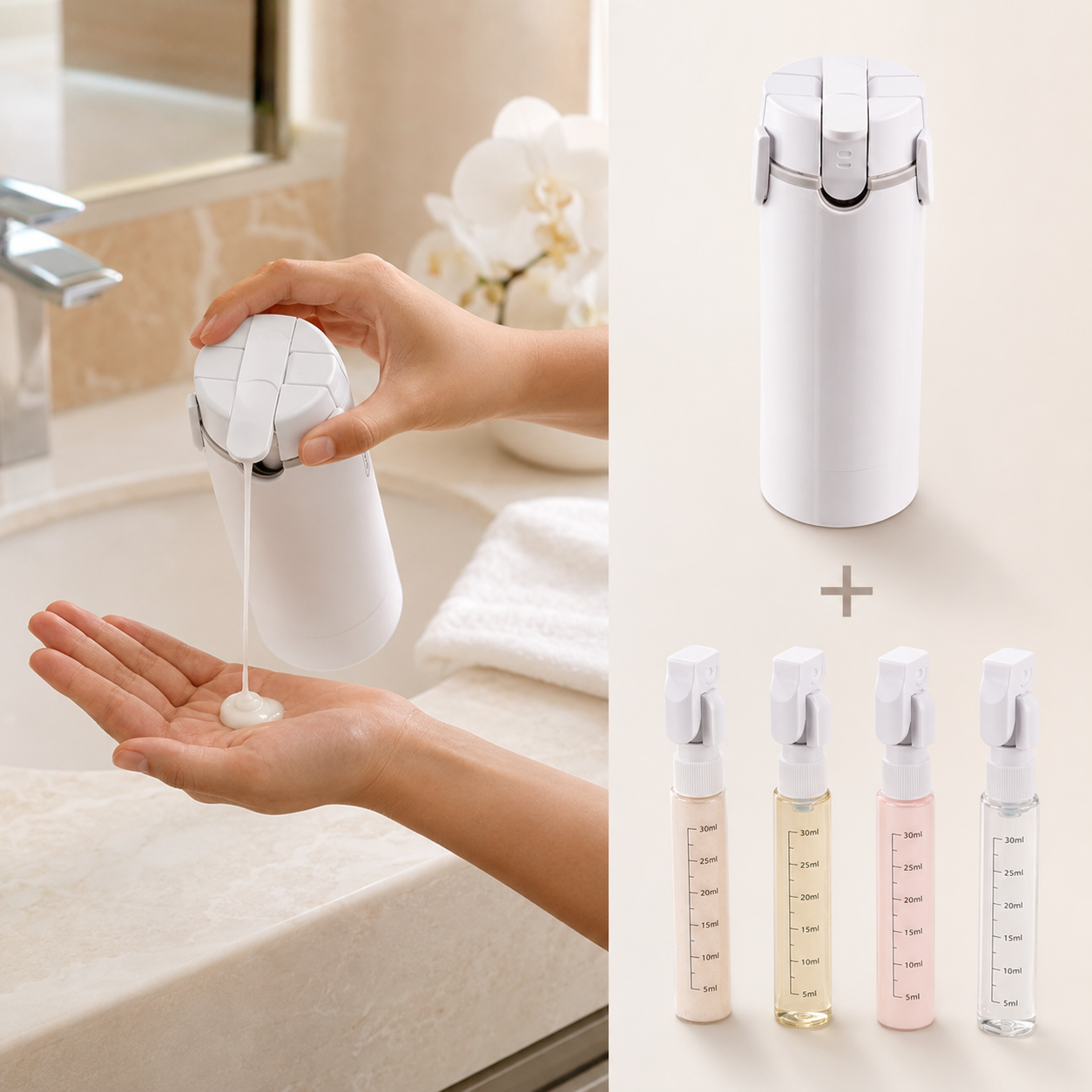 4 in 1 Travel Dispenser