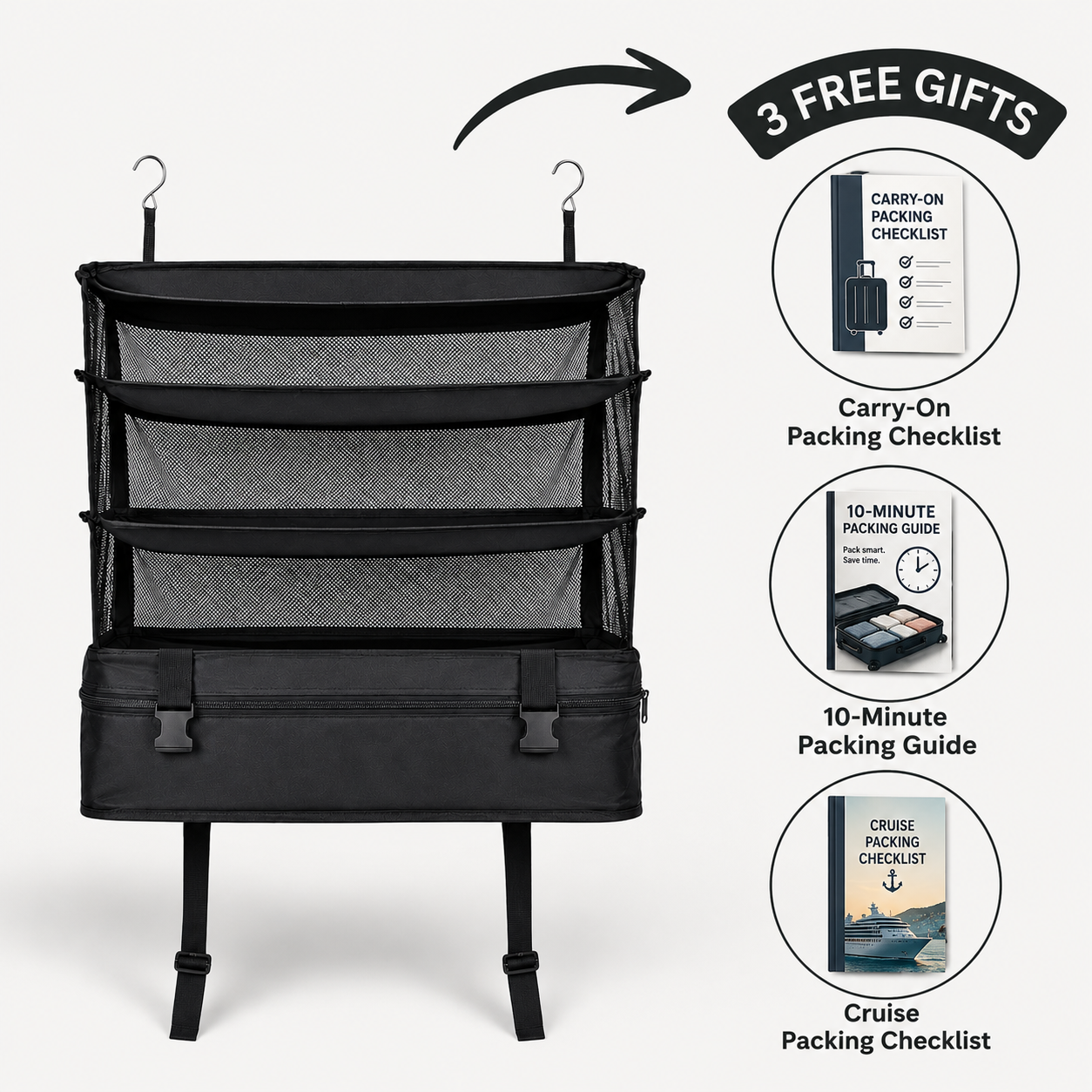 Foldbax - Hanging Travel Organizer