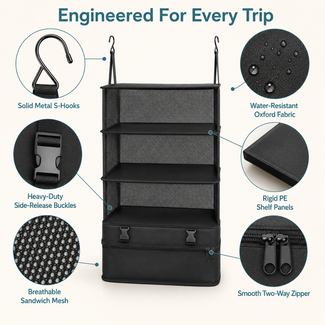 Foldbax - Hanging Travel Organizer