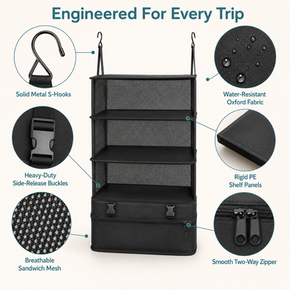 Foldbax - Hanging Travel Organizer